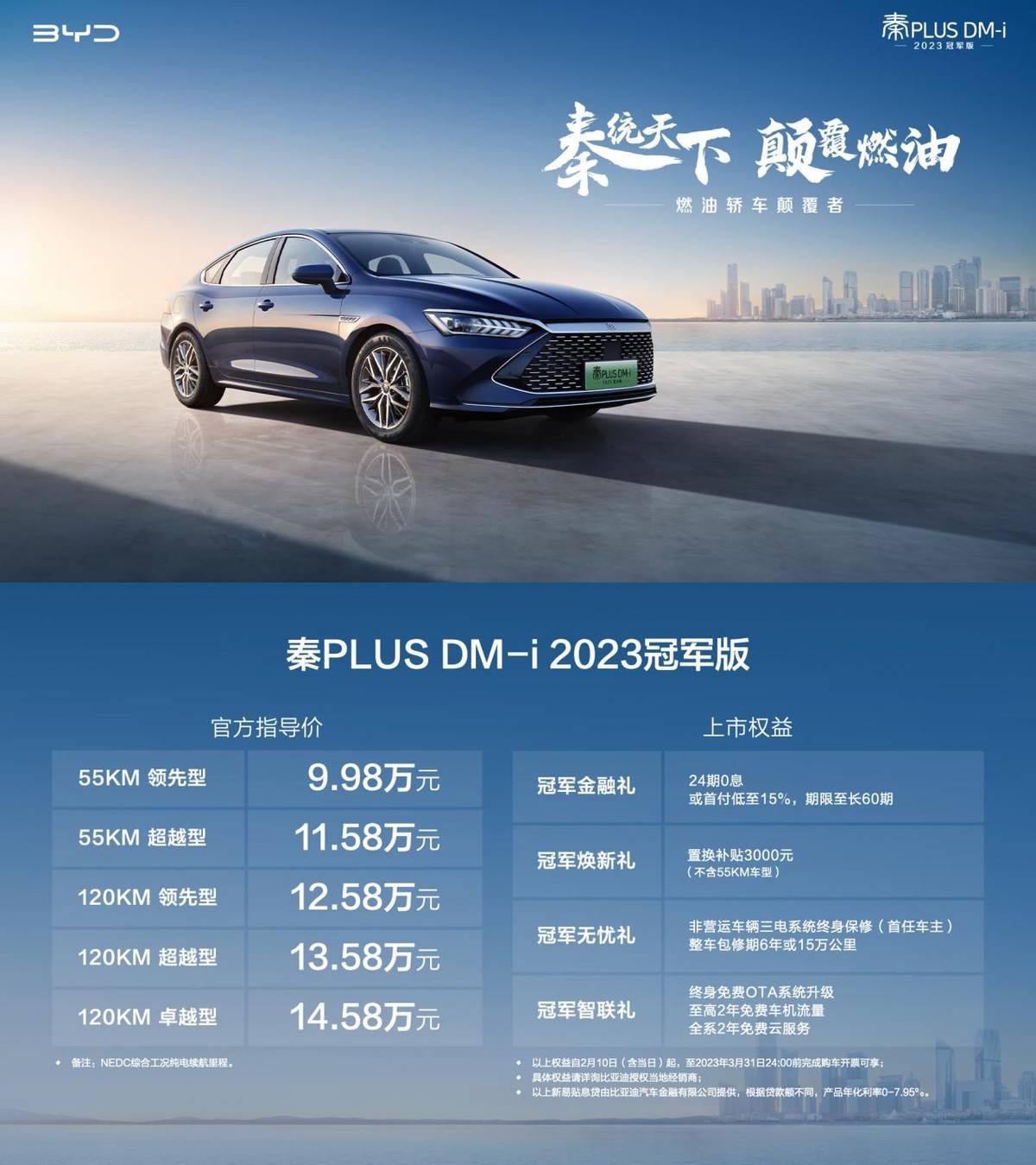 苹果版优播影音:混动价格探底 9.98万的秦PLUS DM-i 2023冠军版 还带来这些改变